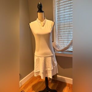 Sleeveless Cream Dress